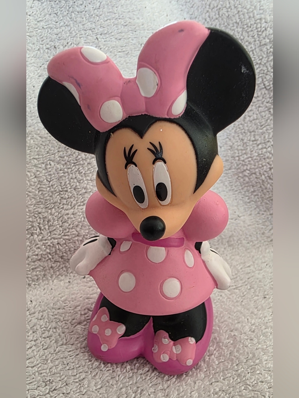 Disney Minnie Mouse Pink & Black Polka Dot Figure
